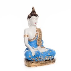Image of eCraftIndia Meditating Lord Buddha Statue (17.78 cm x 12.7 cm x 27.94 cm, Blue)