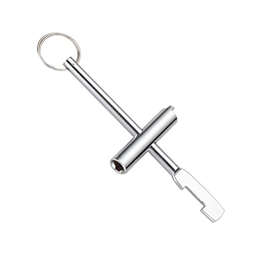 Housoutil 1 Juego llave triangular del medidor de agua aire caja de herramientas llaves del radiador llave dispensadora metro exterior grifo llave de lavabo herramienta de desmontaje