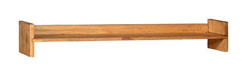 MiaMöbel Wandregal Mexico Möbel 50 cm Landhausstil Massivholz Pinie Honig