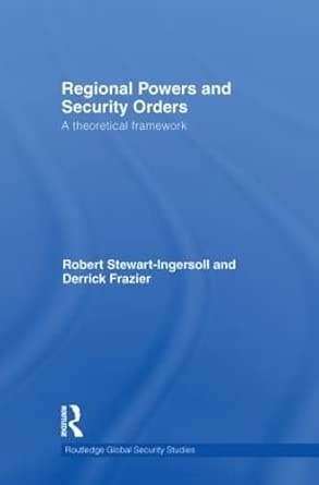 Regional Powers and Security Orders: A Theoretical Framework book cover