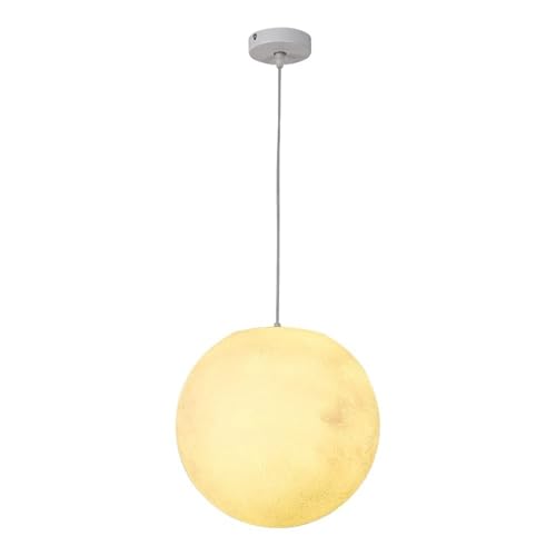 HUAYUSE Creative Moon Resin Outdoor Waterproof Pendant Lamp Chandelier Hanging