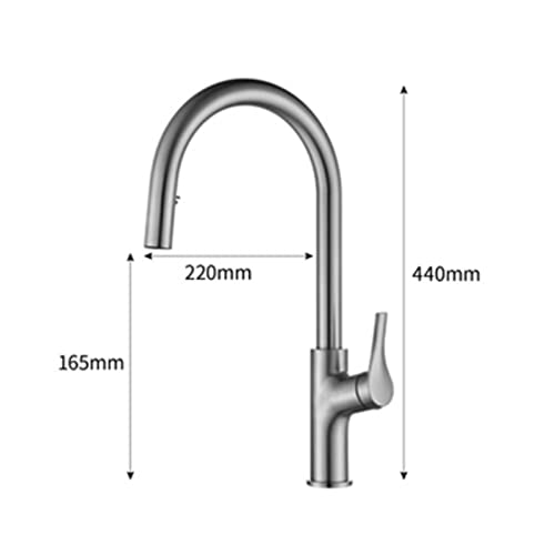 Robinet d'évier de cuisine à douchette extractible 2 fonctions