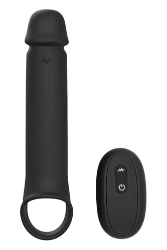 Ramrod Vibrating Extender With Remote Black 24 cm
