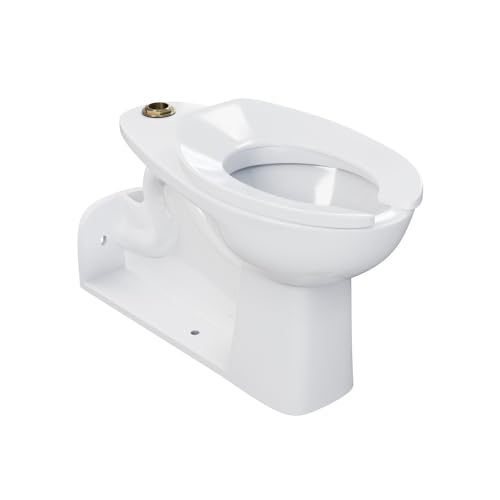 Carlton Marquette Rear Outlet Commercial Elongated Top Spud Flushometer Toilet Bowl