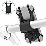 Gshine Universal Bike Phone Holder, Bicycle Handlebar Stroller Mount for any 4 to 6 Inch Cell Phone Android Smartphone, Adjustable Silicone Handlebar Crack, Ideal for Road Mountain Bikes and Motorc