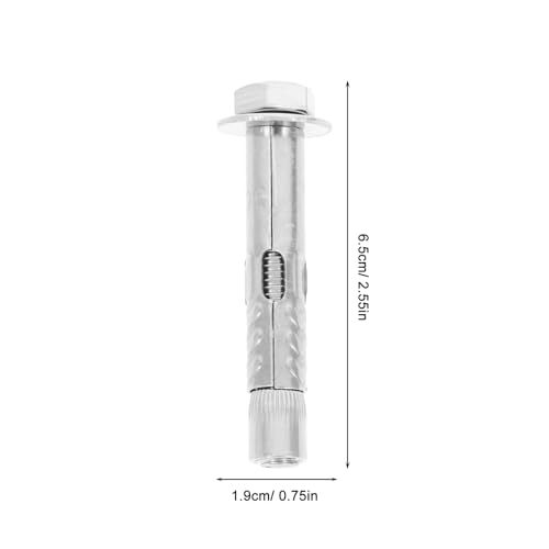GALPADA 6pcs pernos de expansión con tuercas hexagonales de acero inoxidable miniatura 2