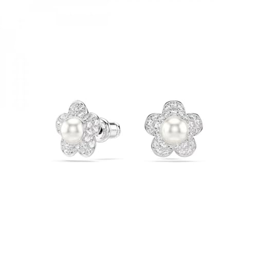 Image of Swarovski 2026 Capsule Angelic Earrings, rhodium-plated and crystal