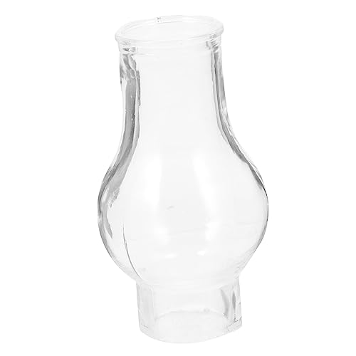 LIFKOME Pantalla de Transparente para Quinqué Lámpara de Aceite Vintage Diseño Grueso Resistente al Viento Adecuado para Iluminación de Emergencia y Decoración Cálida