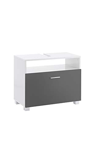Schildmeyer Bayamo Waschbeckenunterschrank WBU65 | In Basaltgrau/Weiß | 65 x 54.5 x 34.8 cm - 135387 Schildmeyer Bayamo Waschbeckenunterschrank WBU65 | In Basaltgrau/Weiß | 65 x 54.5 x 34.8 cm