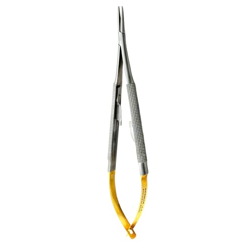 Image of New German Stainless Castroviejo Micro Needle Holder Straight 6 Inches Surgical Dental Instruments