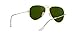 Ray-Ban Unisex RB3025 Classic Polarized Aviator Sunglasses, Matte Gold/Polarized Blue Mirror, 58 mm