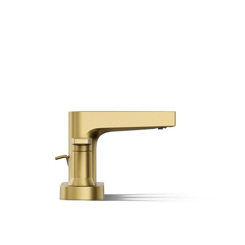 KOHLER K-97031-4-2MB Taut Centerset Bathroom Sink Faucet, 1.2 GPM, Two-Handle Faucet, Minimalist Design, Corrosion Resistant, Vibrant Brushed Moderne Brass - image 8
