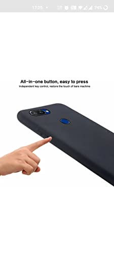Image of Mobile Back Cover Case for Realme U1 (Silicone Case|CameraProtection|Black SC1510)