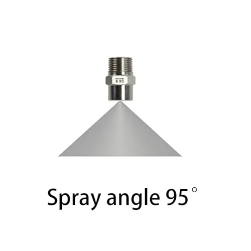 Buse d'atomisation haute pression en acier inoxydable 304 robuste angle 95° - 3
