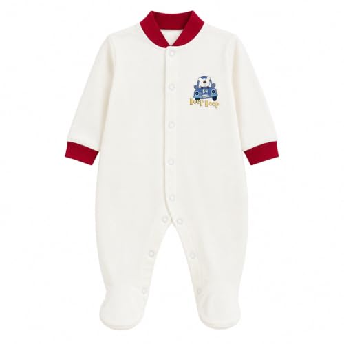Image of EIO 100% Cotton Baby Rompers Sleepsuits Jumpsuits Night Suits for Newborn Baby Boys & Girls | Soft Infant Bodysuit | Pack of 3 Kids Rompers