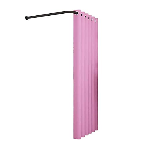 Tringle à rideaux d'angle pour cabines d'essayage avec support - 6