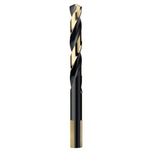 Part NO. USA12529 5/16" Heavy-Duty Mechanics Length Drill - Type B, HSS, Black & Gold Finish, 135 Degree, Series 455