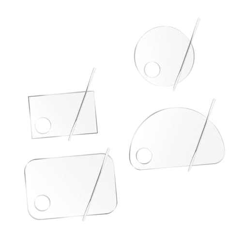 Gogogmee Diy Makeup Palette Acrylic Makeup Tray Foundation Mixing Plate Salon Tool Manicure Pallet