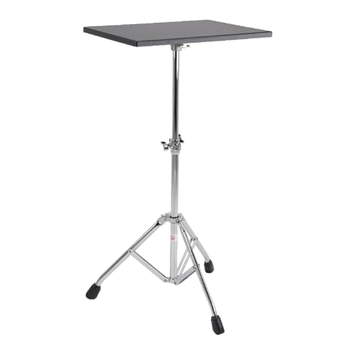 Gibraltar 77WKST Workstation Elliptical Leg Base 2-Tier Stand with 15 x 18 Mounted Table, Adjustable and Portable, Drum Hardware Accessories and Parts