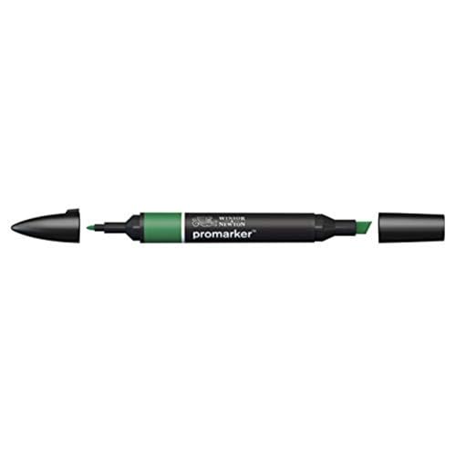 Image of Winsor & Newton Promarker, Alcohol Based Markers, Pine (G635), Double Tipped Drawing Marker for Artists, Graphic Designers, Illustrators - Chisel & Fine Twin Tip, Streak Free Coverage, Multi