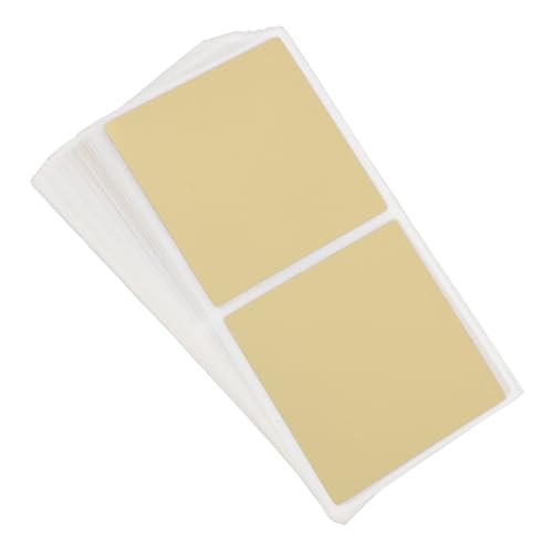 SUPVOX Étiquettes à Gratter Autocollantes Dorées 50 Mm Carrées, Lot de 50 Pièces, Stickers DIY pour Jeux, Tombola, Récompenses et Activités Créatives, Autocollants à Gratter pour Fêtes