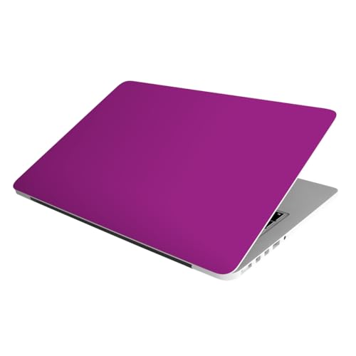 Image of Laptop Skin Stickers HD Quality Sticker for Laptops Upto 15.6 inch (Dustproof|Waterproof|Scratchproof|Reusable) - BE Purple (2094)