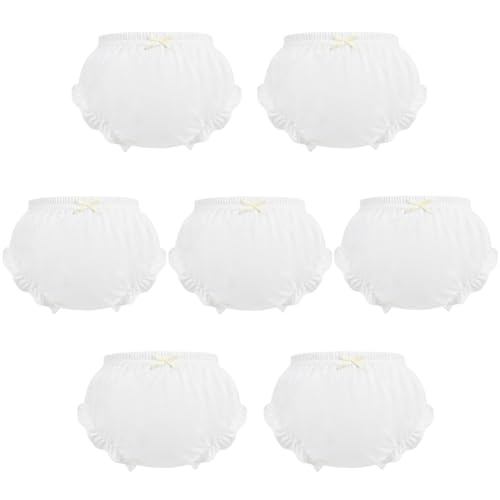 Reviews de Braguitas y pantalones interiores para Niña los preferidos por los clientes. 45 Paquete de 7 fundas para pañales, ropa interior de algodón, bragas para niñas pequeñas, Blanco, 3 Años/4 Años