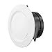 Adjustable Air Vent Cover Round Ceiling Vent Cover for Bathroom Extractor Fan Wall Air Vent Cover, for Easy Clean Plastic Ventilation Fan Cover, ABS Material, White, ø75/ø100/ø125/ø150(ø100mm)