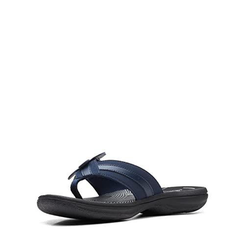 Clarks-Brinkley-Flora-Sandals-Womens,-Navy Synthetic/black sole-7-M4