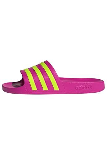 adidas Damen Adilette Aqua Slides, Shock Pink/Solar Slime/Shock Pink, 40.5...