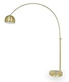 Bogenleuchte Karoi Messing Sockel mit Metallcover 203 cm 10953