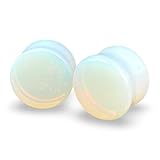 Opalite Stone Plugs - Sold As a Pair (7/16