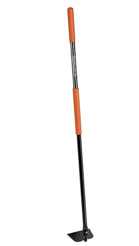 BLACK+DECKER Binette de Jardin - Houe avec Manche - 146 x 16 x 14.5 CM - Désherbage et Travail du Sol - Noir/Orange