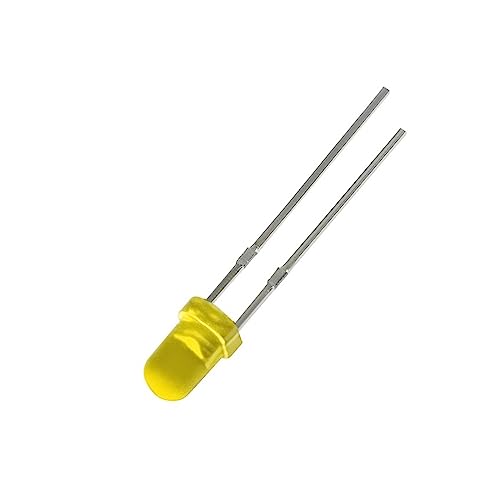 WHWRCADV 10 PCS LED Diode F3 Super Bright White Red Yellow Blue Green Led Lights Diodes 5mm(Yellow)