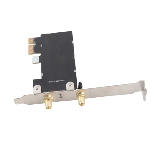 Yctze Adaptador de Red de Tarjeta WiFi PCI E de 1200 Mbps Adaptador de Tarjeta de Red WiFi de Doble Banda 5G para Transmisión de Juegos Adaptador de Tarjeta de Red WiFi de Doble Banda