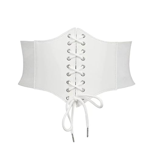 DOOVID Corset Belt for Women - Elastic Waist Halloween Costume Lace-up Tied Waspie Wide Belt