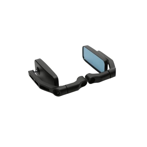Espejo retrovisor para motocicleta antirreflejos ajustable para base final de manillar 3