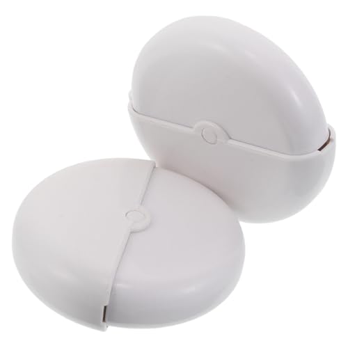PLAFOPE 2 Piezas Brochas Maquillaje Profesional con Tapa Giratoria Brocha Base Líquida Suave para Rostro Resistente y Fácil de Lavar Uso Diario y Viaje