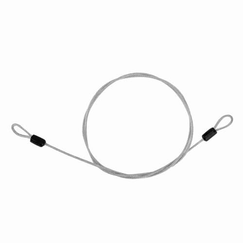 Candado de cable de acero Sonew, color plata