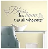 RoomMates Bless This Home Quote Peel and Stick Wall Decals image 2