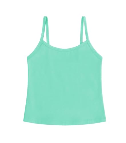 Image of Dreammonkey Girl's Full Sleeveless Camisole Tank Tops Kids Comfort Breathable Dance Tank Tops(Ages 2T-14Years)