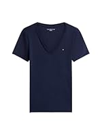 Tommy Hilfiger Women's W S/S VNK Fave CORE Plus T-Shirts, Desert Sky, XS