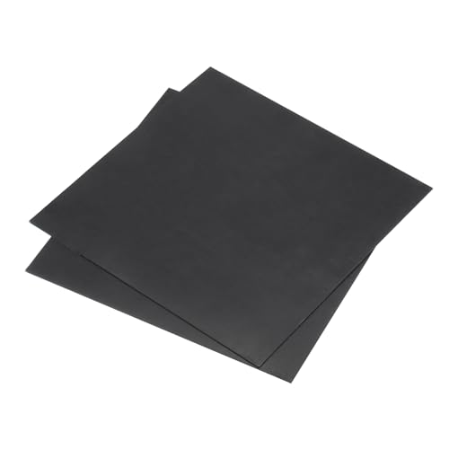 Image of MECCANIXITY Black ABS Plastic Sheet 8 x 8 x 0.04 Inch for Building Model, DIY Crafts, Panel, Pack of 2 Pcs