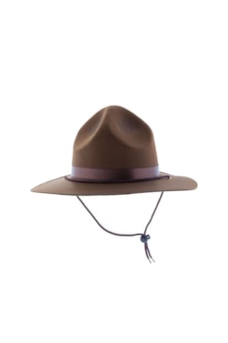 DISBACANAL Sombrero policía montada, Hombre, Adulto, Marrón, Sólido, Sombrero de disfraces, Año Nuevo, Hombres adultos, aficionados a disfrazarse de policía montada, Masculino