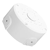 GLEAVI Wetterfeste Kabelmanagement Verteilerdose aus Kunststoff Runde Monitor Anschlussdose mit Deckenmontage Kabelschutz für Außenbereich