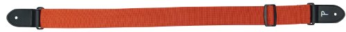 Perri's Leather Ltd PLNWS201R - Correa para guitarra de cuero y poliéster, color rojo y rosa