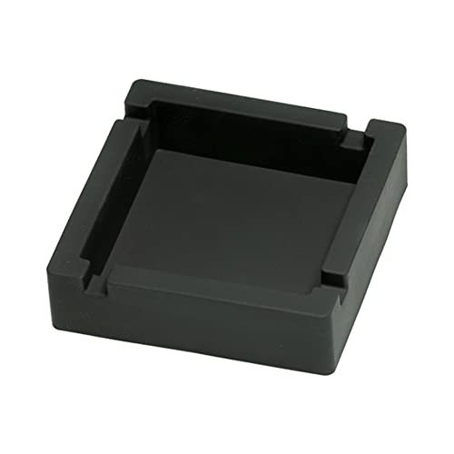 Cendrier à Cigares,Cendrier pour Cigarettes,Cendrier à Cigares Carré en Silicone,Cendrier Carré à Double Usage avec 4 Rainures,pour Bureau à Domicile Hommes Femmes Fumeur,1 Pièce