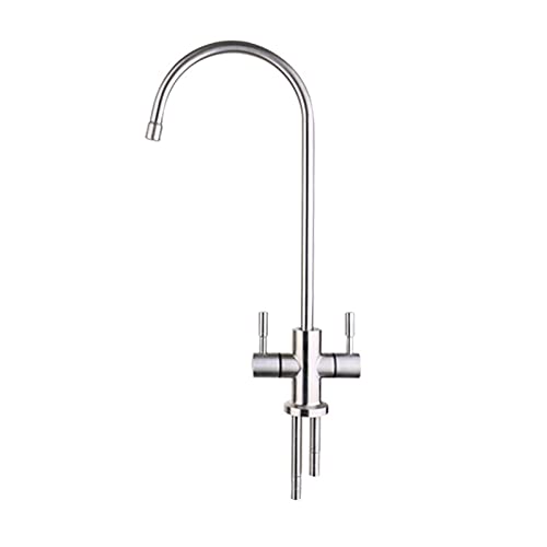 Robinet mitigeur cuisine 3 voies 360° en acier inoxydable pour eau filtrée - 2
