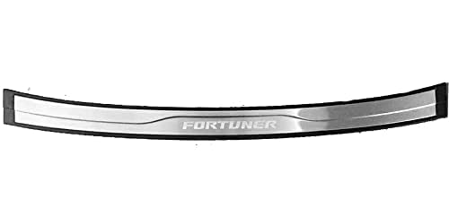TRENDWALA Rear Bumper Chrome Step Foot Plate in ABS, Compatible For Fortuner 2018 Models