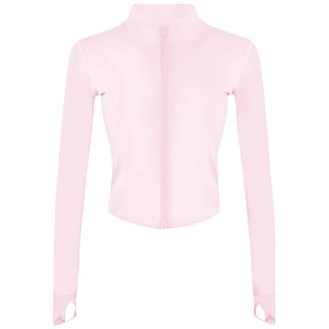 Tanming Women's Full Zip Workout Jacket Cover